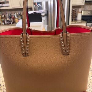 Christian Louboutin Beige Cabata Tote Small